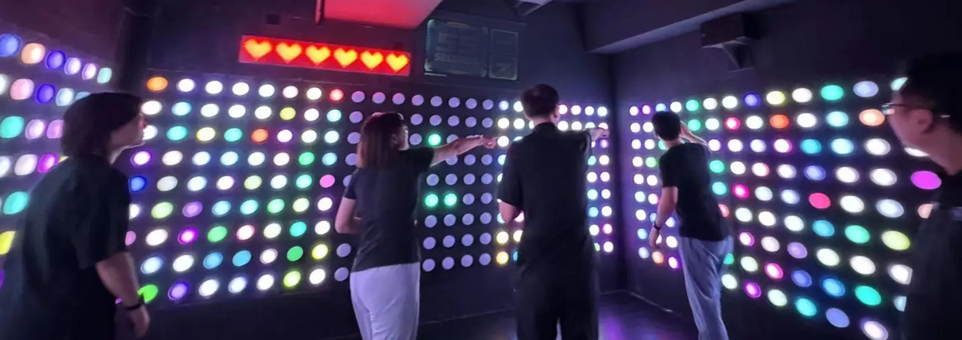 Explore Push Game Interactive LED Button Reaction Game System
