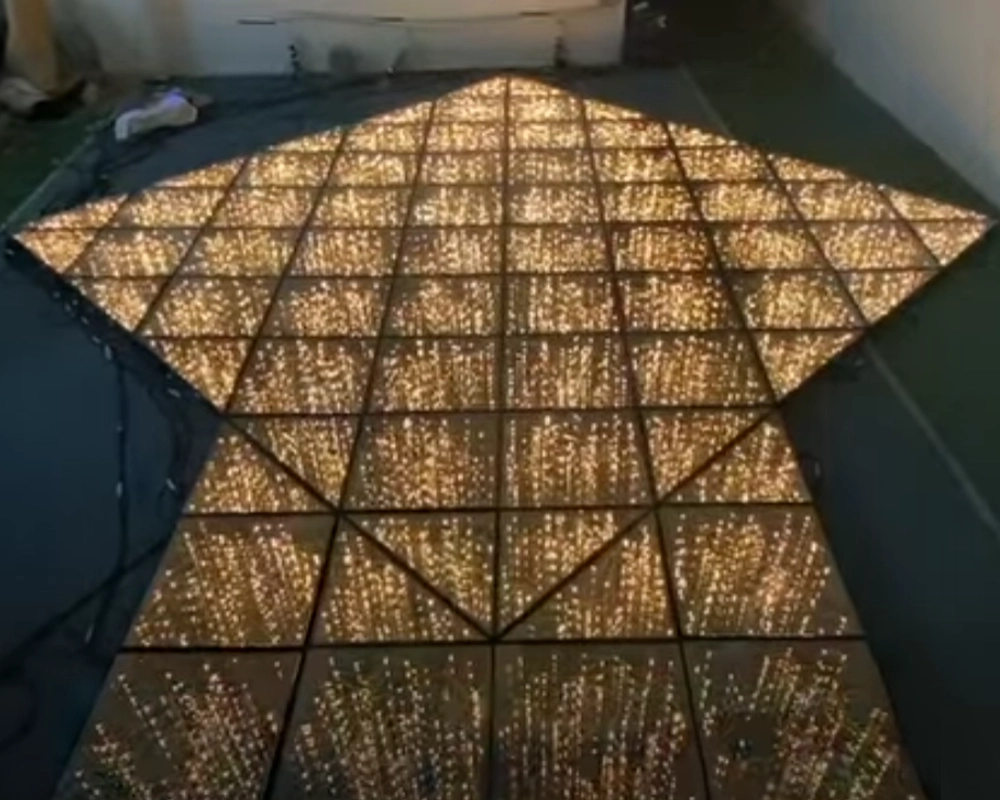 Custom abyss mirror LED floor