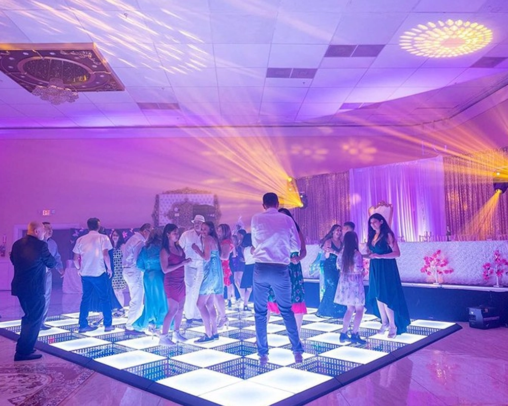 event lighting-Diverse-crowd-dancing-energetically-DJ- music