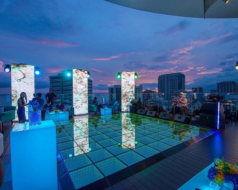 Outdoor LED dance floor for cultural tourism and landscape lighting, manufactured in our LED dance floor factory for plazas and parks.