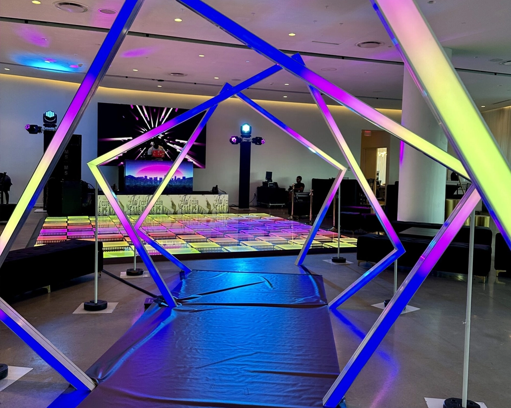 Event floor plan with visible emergency exits