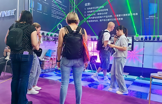 Product display at international exhibition