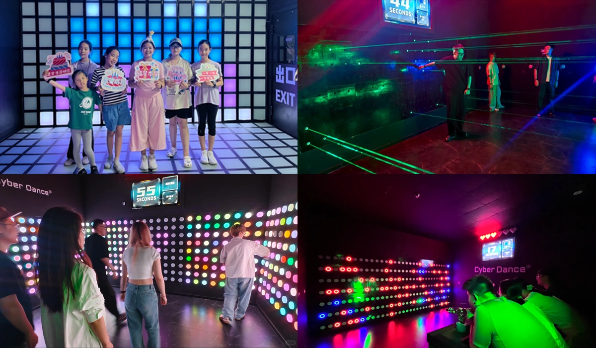 Activate Games lobby high tech LED room entrance