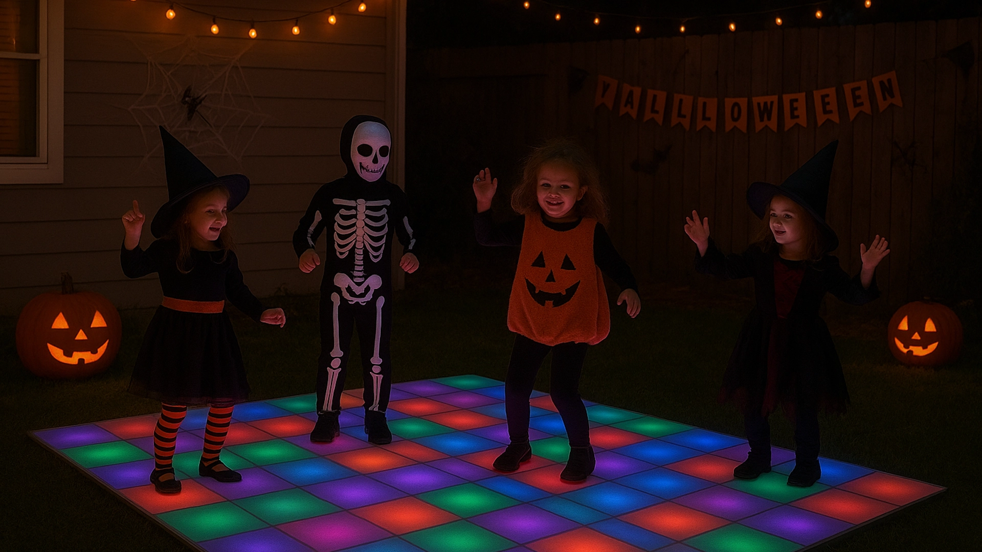 Halloween LED Dance Floor Party Banner