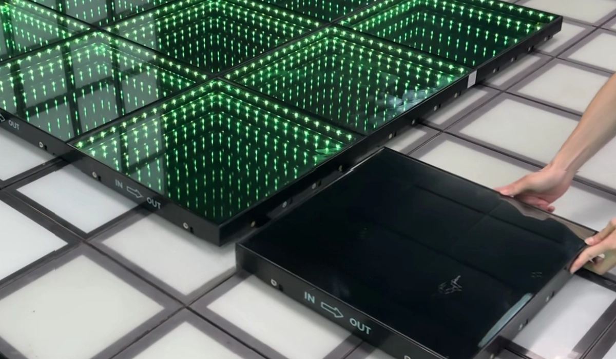 Magnetic LED Dance Floor fast installation demonstration