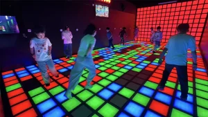 Activate Game System interactive sports LED wall demonstration