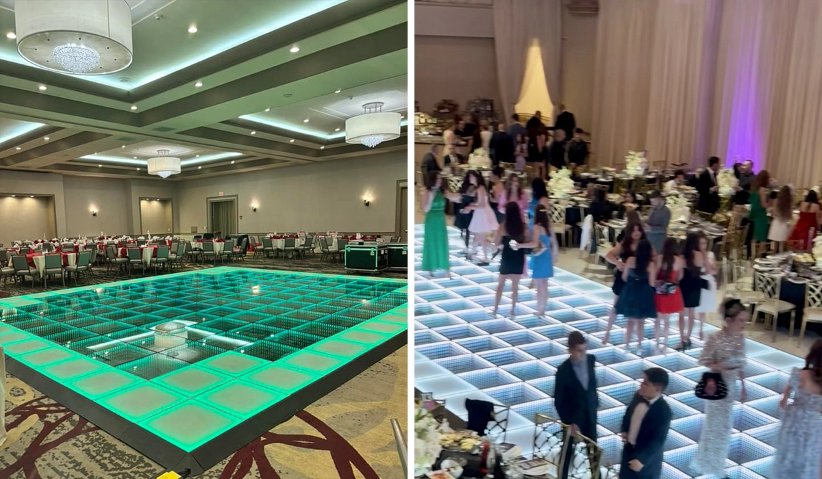 First dance on LED floor