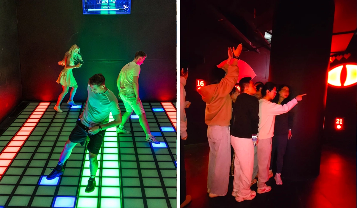 Pixel Game LED Pop-Up Installation Poland