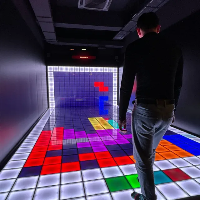 Interactive Game Floor with simple rules for quick learning and high replay value.