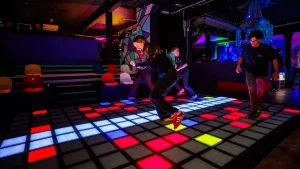 Blog 1 RFID wristband check-in and timed session format inside an Activate Games style commercial active gaming venue
