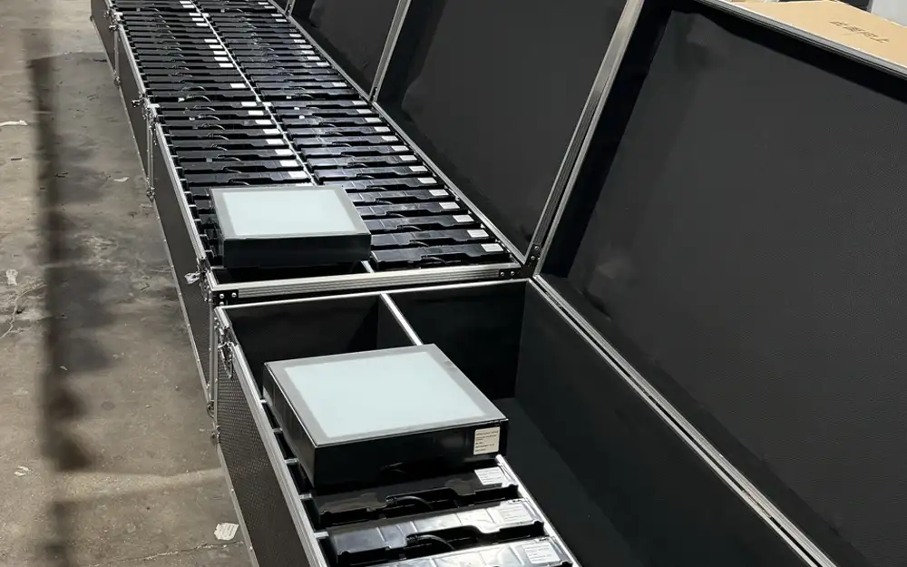 Heavy-duty shockproof flight case with wheels for mobile interactive game floor setup