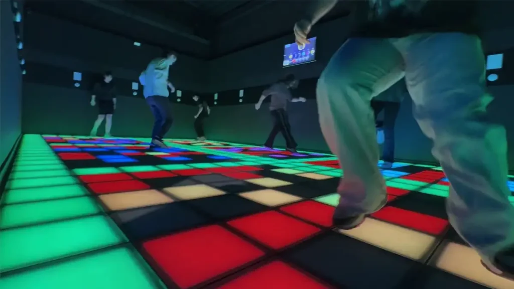 Interactive Gaming Room Games: Pixel Floor, Laser Maze & FEC Guide 2 Pixel floor game and interactive game floor attraction for family entertainment centers