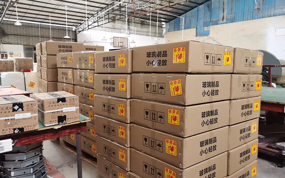 Heavy-duty corrugated carton packing for individual interactive LED game floor tiles