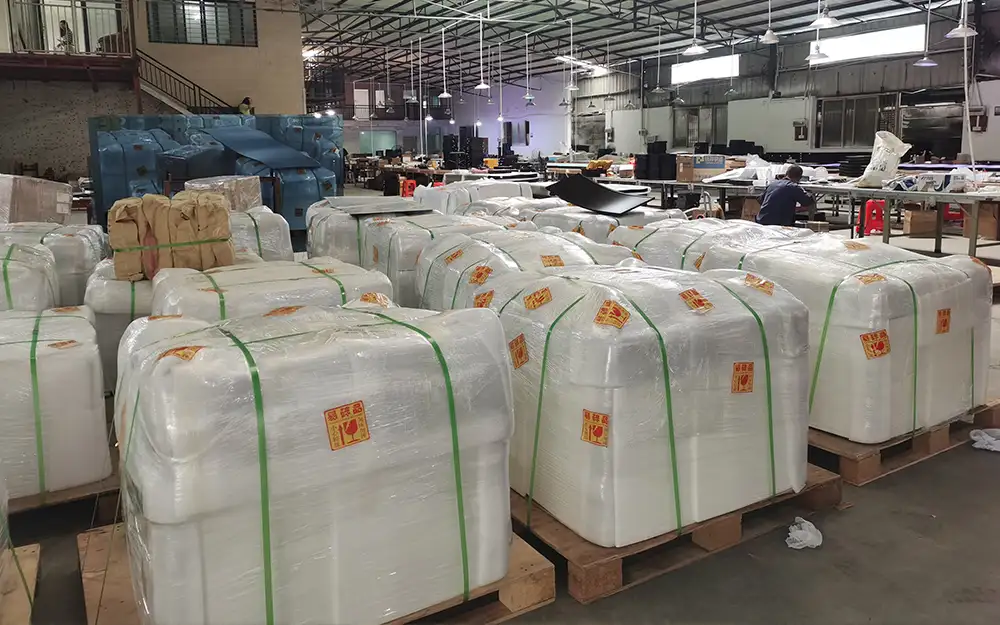 Victor factory warehouse with game floor inventory