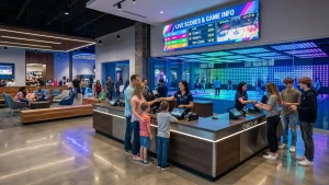 Blog 2 interactive gaming room layout reception wristband checkin
