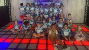 Blog 1 Interactive LED game floor installed as a zone within an indoor playground